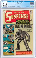 "TALES OF SUSPENSE" #39 MARCH 1963 CGC 6.5 FINE+ (FIRST IRON MAN).