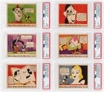"MICKEY MOUSE WITH THE MOVIE STARS" GUM INC. COMPLETE CARD SET PSA-GRADED.