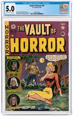 "VAULT OF HORROR" #19 JUNE-JULY 1951 CGC 5.0 VG/FINE.