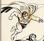"SUPERBOY" #197 COMIC BOOK COVER ORIGINAL ART BY NICK CARDY FEATURING THE LEGION OF SUPER-HEROES.