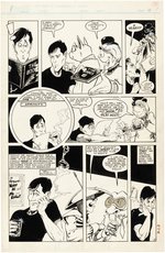 "GRIMJACK" #15 COMIC BOOK PAGE ORIGINAL ART PAIR BY PHIL FOGLIO.
