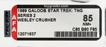 "STAR TREK: THE NEXT GENERATION - WESLEY CRUSHER" GALOOB PROTOTYPE AFA 85 NM+.