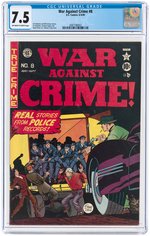 "WAR AGAINST CRIME" #8 AUGUST-SEPTEMBER 1949 CGC 7.5 VF-.
