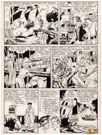 "BUCCANEERS" #27 COMIC BOOK PAGE ORIGINAL ART BY REED CRANDALL.