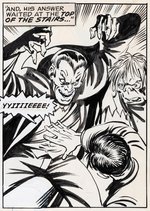 "TOWER OF SHADOWS" #3 COMIC BOOK PAGE ORIGINAL ART BY GEORGE TUSKA AND MARIE SEVERIN.