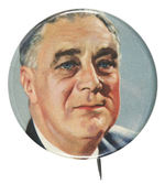 FDR LARGE FULL COLOR 1944 BUTTON.