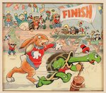 "SILLY SYMPHONY - THE TORTOISE AND THE HARE" GOOD HOUSEKEEPING PAGE ORIGINAL ART BY TOM WOOD.