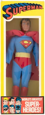 MEGO "WORLD'S GREATEST SUPER-HEROES" SUPERMAN BOXED ACTION FIGURE.