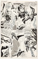 "CAPTAIN MARVEL" VOL. 1 #8 COMIC BOOK PAGE ORIGINAL ART BY DON HECK.