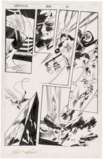 "DAREDEVIL" #368 COMIC BOOK PAGE ORIGINAL ART BY GENE COLAN.