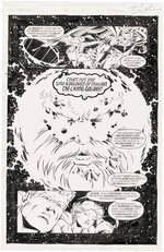 "SUPREME" #46 COMIC BOOK PAGE ORIGINAL ART BY J. MORRIGAN.