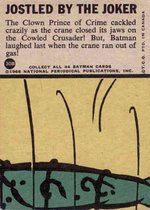 BATMAN TOPPS BLUE BAT #30B "JOSTLED BY THE JOKER" TRADING CARD ORIGINAL ART.