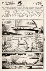 "JOURNEY INTO MYSTERY" #103 COMIC BOOK PAGE ORIGINAL ART BY LARRY LIEBER.