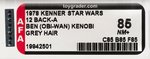 "STAR WARS - BEN (OBI-WAN) KENOBI" 12 BACK-A AFA 85 NM+ (GRAY HAIR).