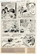 "SUPERBOY" #177 COMIC BOOK PAGE ORIGINAL ART BY BOB BROWN.