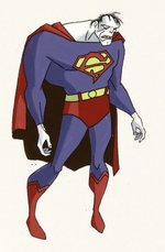 "SUPERMAN: THE ANIMATED SERIES" MODEL CEL PAIR.