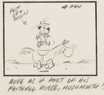"THE HUCKLEBERRY HOUND SHOW - FAST GUN HUCK" STORYBOARD ORIGINAL ART.