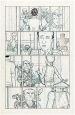 "THE MANHATTAN PROJECTS" #17 COMIC PAGE ORIGINAL ART BY NICK PITARRA.