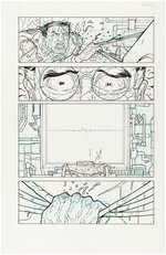 "THE MANHATTAN PROJECTS" #8 COMIC PAGE ORIGINAL ART BY NICK PITARRA.