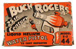 "BUCK ROGERS LIQUID HELIUM WATER PISTOL 15 SHOT REPEATER" BOX.