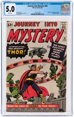 "JOURNEY INTO MYSTERY" #83 AUGUST 1962 CGC 5.0 VG/FINE (FIRST THOR).