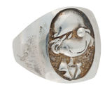 EXTREMELY LIMITED EDITION STERLING SILVER COMIC CHARACTER RINGS BY STABUR.