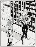 "SUPERIOR SPIDER-MAN" VOL. 2 #9 COMIC BOOK PAGE ORIGINAL ART BY MIKE HAWTHORNE.