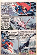 "THE NEW ADVENTURES OF SUPERBOY" #9 COMIC BOOK PAGE ORIGINAL ART BY KURT SCHAFFENBERGER.
