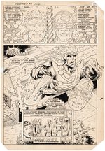 "THE FURY OF FIRESTORM, THE NUCLEAR MAN" #2 COMIC BOOK PAGE ORIGINAL ART BY PAT BRODERICK.