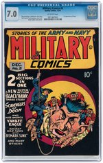 "MILITARY COMICS" #5 DECEMBER 1941 CGC 7.0 FINE/VF.
