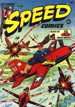 "SPEED COMICS" #36 "PADLOCK HOMES" COMPLETE STORY ORIGINAL ART BY ED WHEELAN.