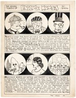 "SPEED COMICS" #37 "PADLOCK HOMES" COMPLETE STORY ORIGINAL ART BY ED WHEELAN.