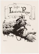 "FRANK FRAZETTA'S LORD OF THE RINGS" SIGNED LIMITED EDITION PORTFOLIO.