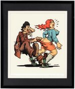 R. CRUMB SIGNED AND FRAMED LIMITED EDITION LITHOGRAPH PRINT.