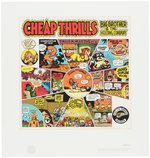 R. CRUMB BIG BROTHER & THE HOLDING COMPANY "CHEAP THRILLS" ALBUM COVER LIMITED EDITION GICLEE PRINT.
