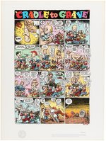 R. CRUMB "'CRADLE TO GRAVE'" LIMITED EDITION GICLEE PRINT.