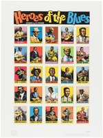 R. CRUMB "HEROES OF THE BLUES" LIMITED EDITION GICLEE PRINT.