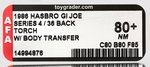 "G.I. JOE - A REAL AMERICAN HERO" DREADNOK - TORCH SERIES 4/36 BACK AFA 80+ NM.