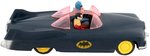 "BATMOBILE WITH SIREN" BATMAN MARX ENGLISH FRICTION TOY WITH REPRODUCTION BOX.