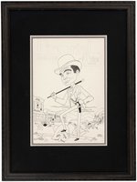 BAT MASTERSON "PICTORIAL MAGAZINE" FRAMED COVER ORIGINAL ART BY GEORGE WACHSTETER.