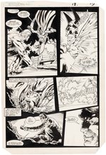 "DETECTIVE COMICS" VOL. 1 #552 COMIC BOOK PAGE ORIGINAL ART BY PAT BRODERICK.