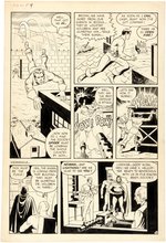 "DYNAMO" #2 COMIC BOOK PAGE ORIGINAL ART BY DAN ADKINS.