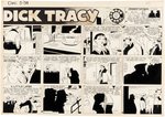 "DICK TRACY" 1954 SUNDAY PAGE ORIGINAL ART BY CHESTER GOULD.