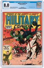 "MILITARY COMICS" #15 JANUARY 1943 CGC 8.0 VF.