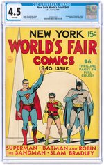 "NEW YORK WORLD'S FAIR COMICS" 1940 CGC 4.5 VG+.