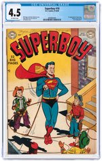 "SUPERBOY" #10 SEPTEMBER-OCTOBER 1950 CGC 4.5 VG+ (FIRST LANA LANG).