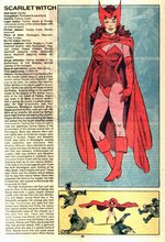 "THE OFFICIAL HANDBOOK TO THE MARVEL UNIVERSE" #11 SCARLET WITCH ORIGINAL ART BY JOHN BYRNE.
