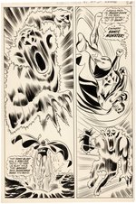 "WORLD'S FINEST" #203 COMIC BOOK PAGE ORIGINAL ART BY DICK DILLIN.