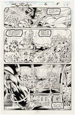 "COSMIC POWERS" #6 COMIC BOOK PAGE ORIGINAL ART BY SCOT EATON.