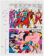 "AVENGERS WEST COAST" #55 COMPLETE ISSUE COLOR GUIDES.